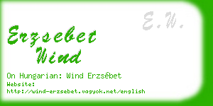 erzsebet wind business card